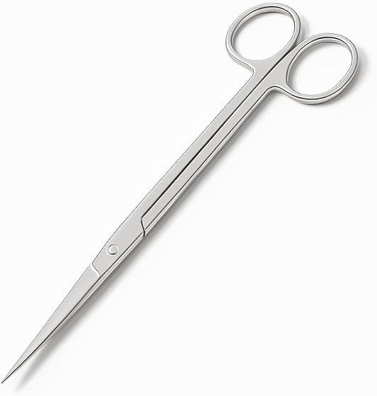 Mandala Crafts 12 Inches Silver Stainless Steel Straight Aquarium Scissors - Image 2