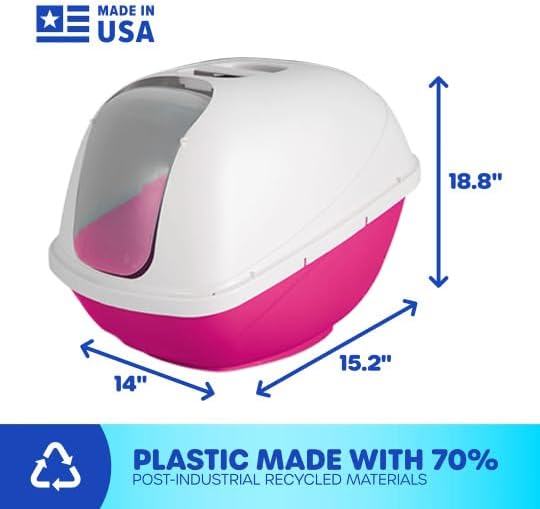 Petmate Basic Hooded Cat Litter Pan, Made in USA - Image 4