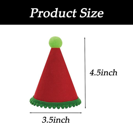 10 Pcs Dog Birthday Hat Set for Small Medium Dogs Cat Puppies, Mini Party Hat - Image 2