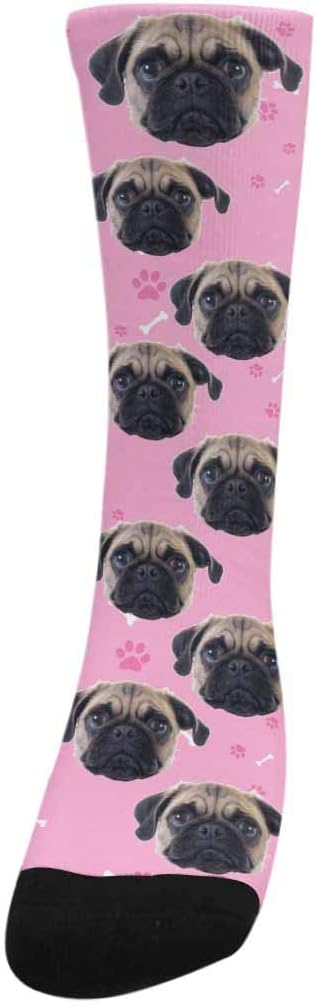 Custom Face Socks, Personalized Dog Lover Pet Photo Picture on Socks Unisex - Image 2