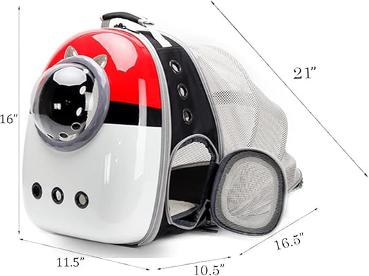 Back Expandable Cat Carrier Backpack, Backpack - Image 2