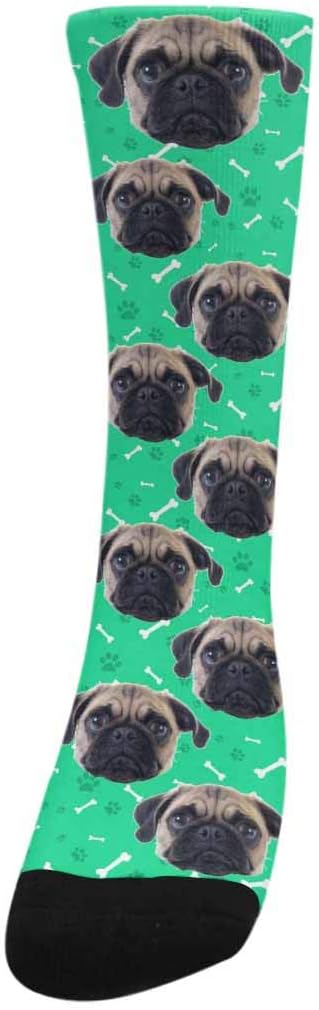 Custom Face Socks, Personalized Dog Lover Pet Photo Picture on Socks Unisex - Image 2