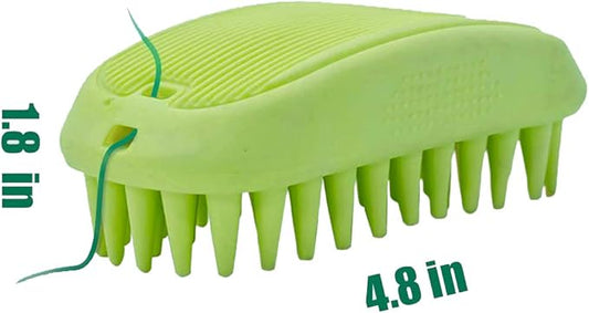 Pet Silicone Shampoo Brush for Long & Short Hair Medium Large Pets Dogs Cats - Image 2