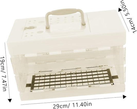 POPETPOP Parakeet Cage Bird Travel Carrier Small Bird Cage - Image 2