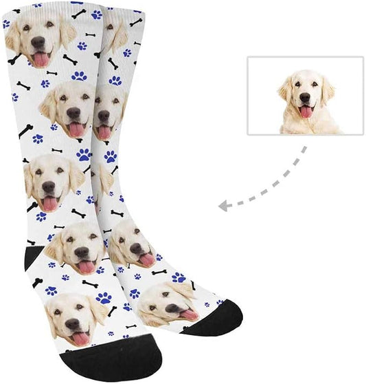 Custom Face Socks, Personalized Dog Lover Pet Photo Picture on Socks Unisex - Image 2