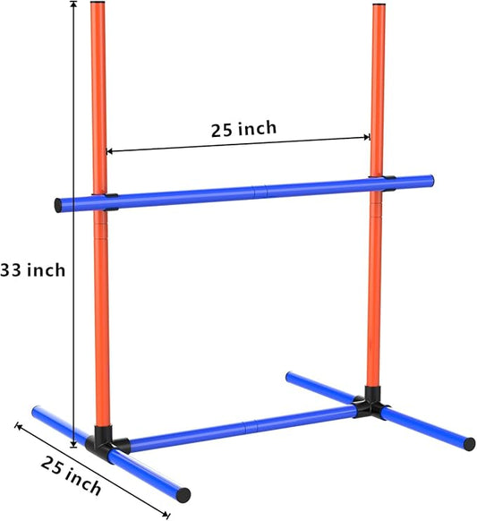 6Set Dog Agility Jumps Hurdle Course Training Equipment - Image 2