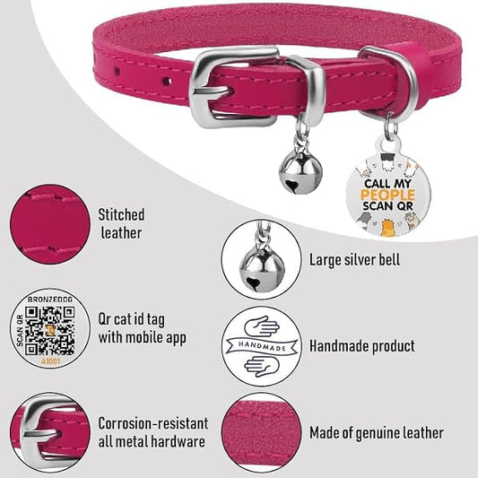 BRONZEDOG Leather Cat Collar - Image 2