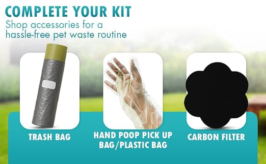 6L Outdoor and Indoor Pet Waste Container, Stainless Steel Can. Lid Opens - Image 9