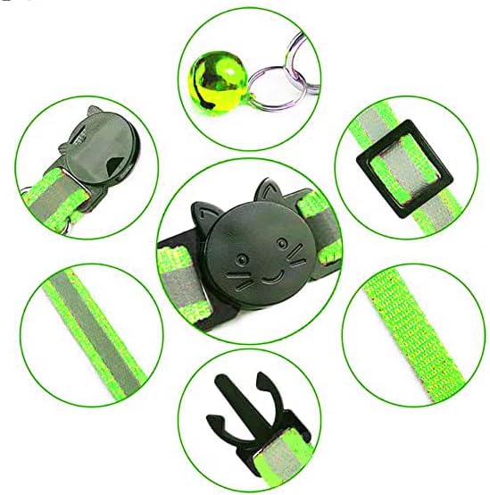 2 Pack Cat Collars Quick Release Reflective Kitten Collar - Image 6