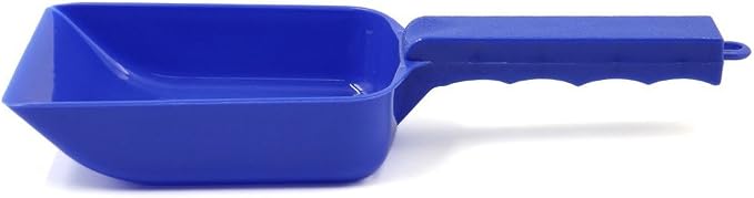 XMHF Aquarium Fish Tank Garden Sand Soil Scraper Cleaning Pan Scoop Shovel Blue - Image 3