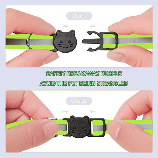 2 Pack Cat Collars Quick Release Reflective Kitten Collar - Image 2