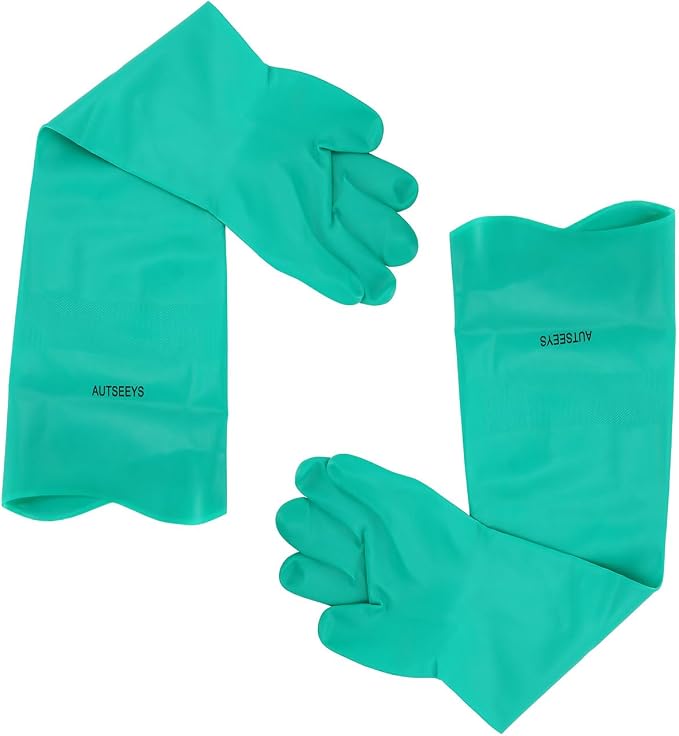 Aquarium Gloves for Fish Tank Maintenance, Shoulder Length Waterproof Long - Image 7