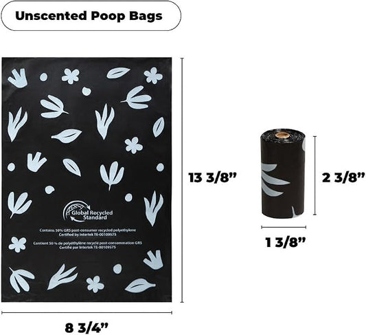 Best Pet Supplies Poop Bags for Dogs, 50% Post-Consumer Recycled Content dog - Image 2