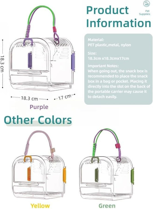 Portable Plastic Bird Cages Lightweight Waterproof Ventilated Travel Bird Cage - Image 2