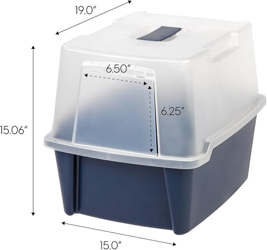 IRIS USA Cat Litter Box, Litter Box Enclosure - Image 2