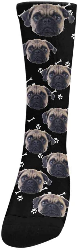 Custom Face Socks, Personalized Dog Lover Pet Photo Picture on Socks Unisex - Image 2
