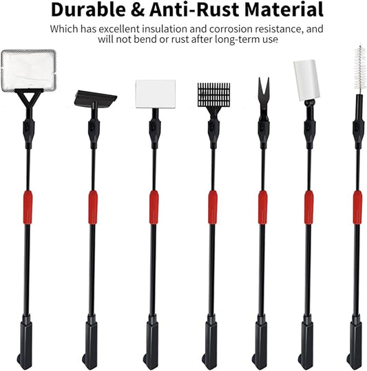 Aquarium Cleaning Tools, 7 in 1 Fish Tank Cleaning Kit - Image 2