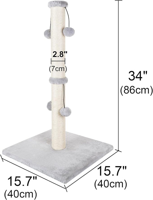 Dimaka 34'' Cat Scratching Post, Cat Scratching Post, Cat Scratcher - Image 2