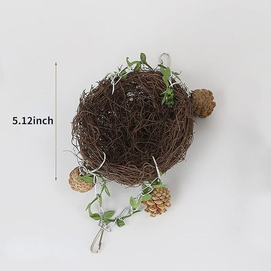 Natural Rattan Nest Small Medium Large Bird Swing - Image 2