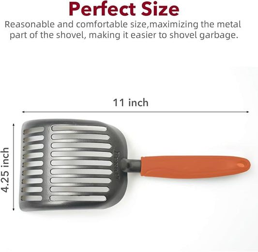 Cat Litter Scoop, Kitty Metal Scooper, Aluminum Alloy Sifter, Kitten Pooper - Image 2