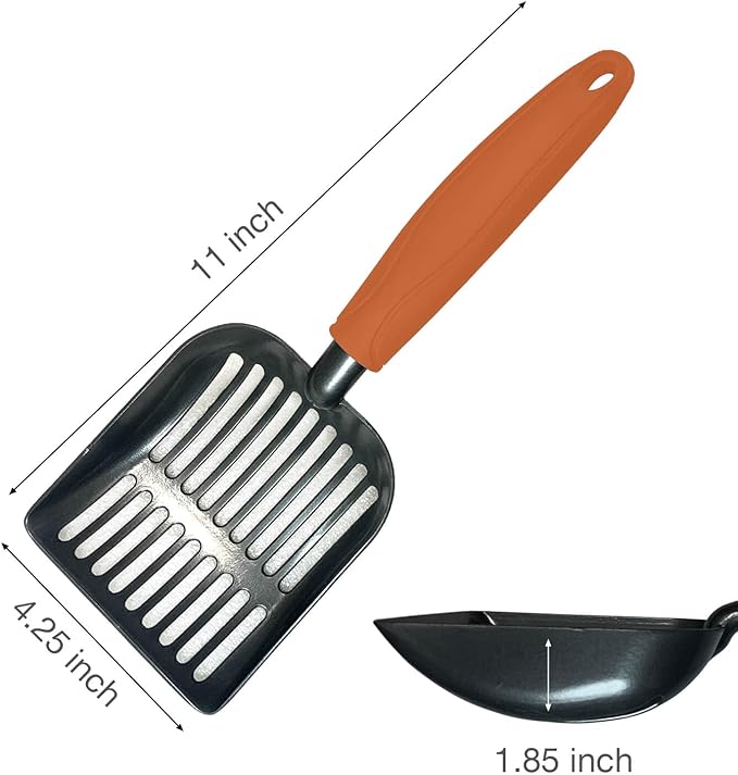 Cat Litter Scoop, Kitty Metal Scooper, Aluminum Alloy Sifter, Kitten Pooper - Image 6