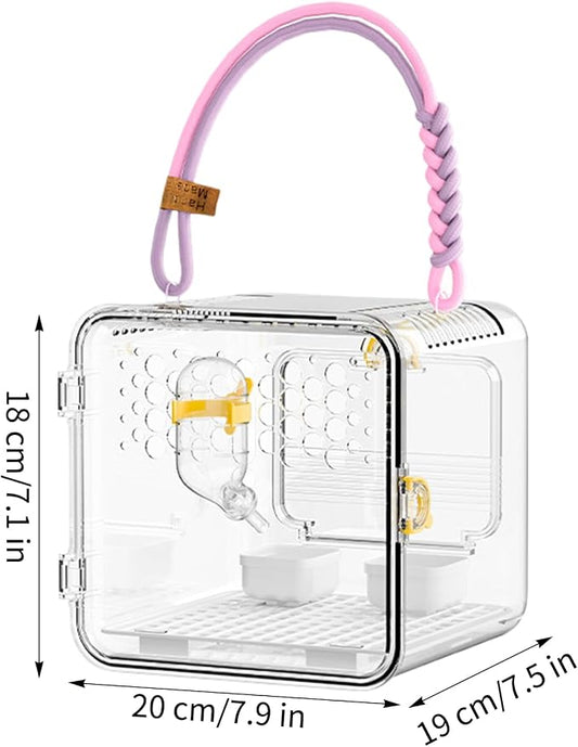 Bird Carrier - Portable Clear Cage - Image 2