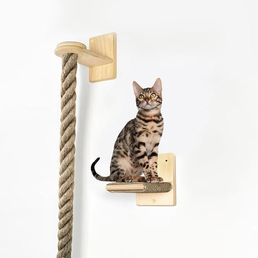 Cat Climbing Rope All-Mounted Scratching Posts Cat Tree - Image 2