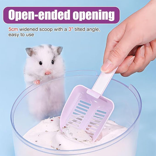DONGKER Hamster Litter Scoop, Reusable Hanging Hamster Sand Bath Scoop - Image 2