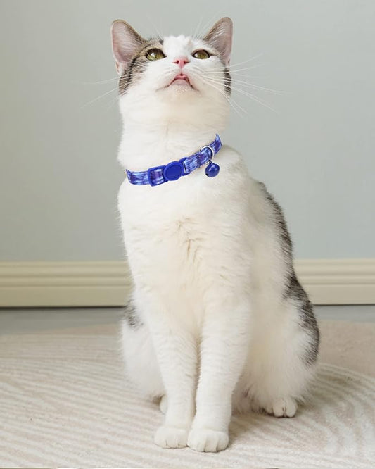 SOLMOONY Cute Cat Collar for Girl Boy, Colorful Breakaway Cat Collars - Image 2