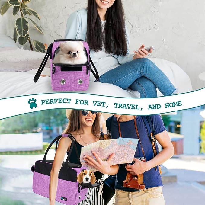 PetAmi Dog Purse Carrier for Small Dogs, Airline Approved Soft Sided Pet Carrier - Image 7