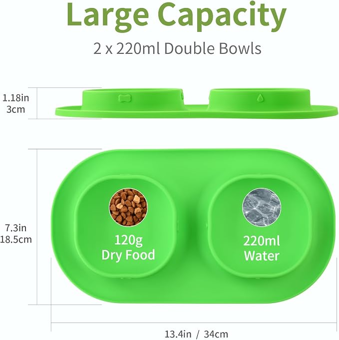 Small Size Puppy Dog Bowls: Food and Water Bowls Set - Image 7