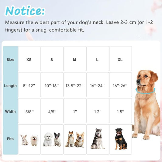Cotton Collar for Dog,Soft Adjustable Dog Collars for Large Dogs, Cute Dog - Image 2