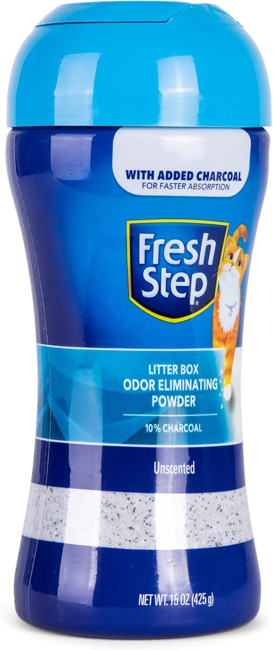 Fresh Step Litter Box Charcoal Odor Eliminator Powder, Cat Litter Deodorizer - Image 2