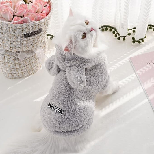 Selena Cat Bunny Ears Costume Cute Dog Kitten Hoodies Sweater Rabbit Ears Puppy - Image 2