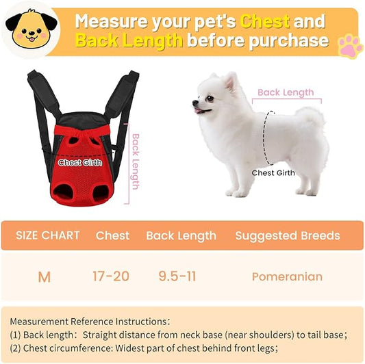 Inspack Dog Backpack Carrier/Cat Carrier, Adjustable Pet Front Carriers Travel - Image 2