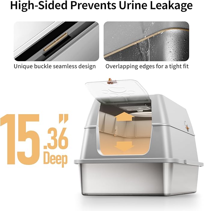 Stainless Steel Cat Litter Box - Image 7