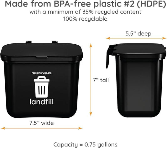 Hanging Wastebasket for Trash - Image 2