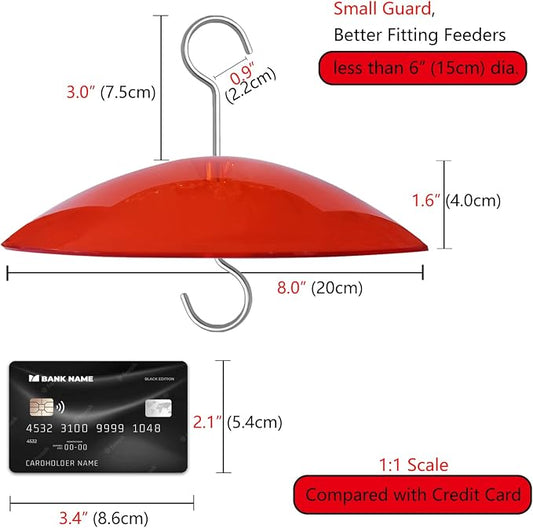 8" Mini Weather Guard for Bird Feeder - Image 2