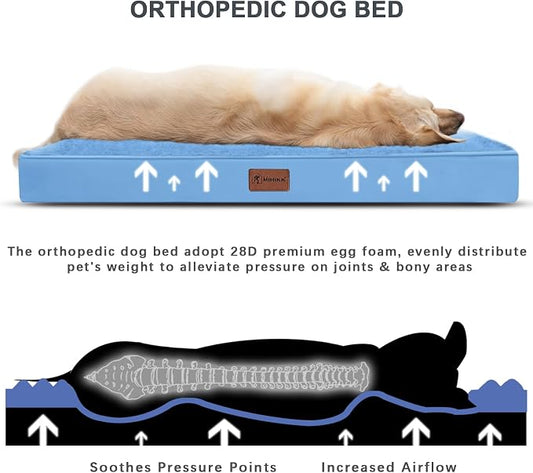 MIHIKK Waterproof Dog Beds Large Sized Dog Orthopedic Pet Beds - Image 2