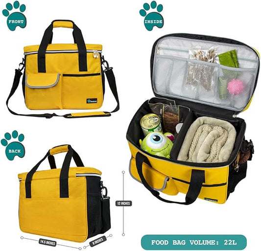 PetAmi Dog Travel Bag, Travel Pet Bag Organizer, Dog Food Travel Bag - Image 2