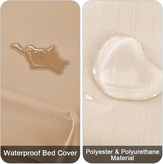 DUJUIKE Waterproof Bed Cover for Dog and Cats, Pet Hair Resistant Bed Sheet - Image 2