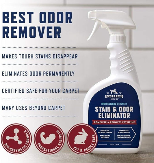 Rocco & Roxie Supply Co. Stain & Strong Odor Eliminator, Enzyme Cleaner - Image 2
