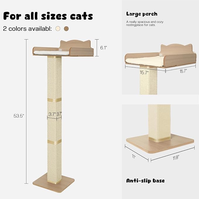 Cat Window Perch with Thick Sisal Scratching Post, Cat Hammock - Image 7