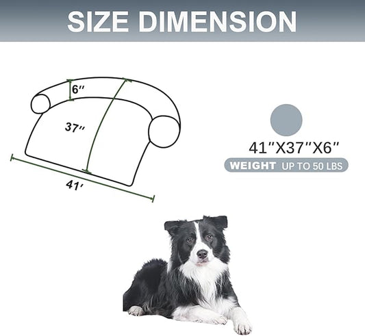 Tinaco Calming Dogs/Cats Bed Mats, Dog Pad Washable Removable Couch Cover - Image 2