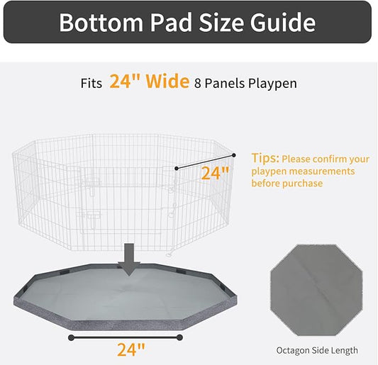 PETIME Bottom Cover Mat for Dog Playpen Pen Water-Resistant Pad Floor Protector - Image 2