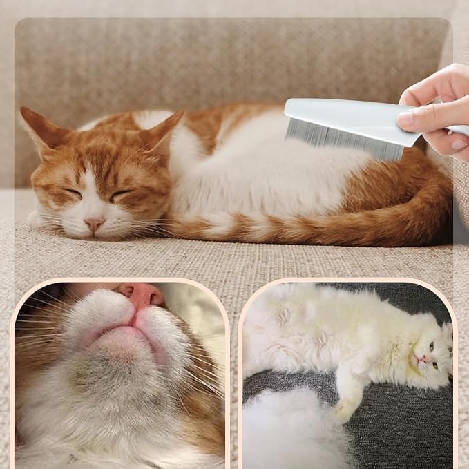 2 Pack Multifunctional Pet Comb, Upgrade Pet Grooming Brush Magic Tear Stain - Image 7