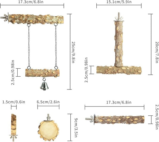 Bird Perches, Bird Perch Chewing Stick Cage Accessories Parrot Climbing - Image 2