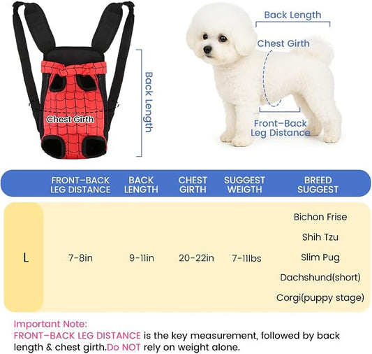 Dog Backpack Carrier, Front Pocket - Image 2