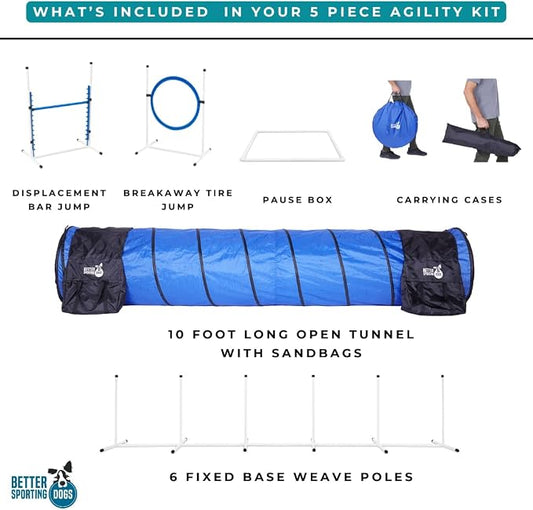 Better Sporting Dogs Premium Starter Dog Agility Set w/Safety-Focused Features - Image 2