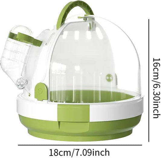 Parrot Travel Cage, Small Animal Carry Case, Breathable Hamster Carrier Cage - Image 2